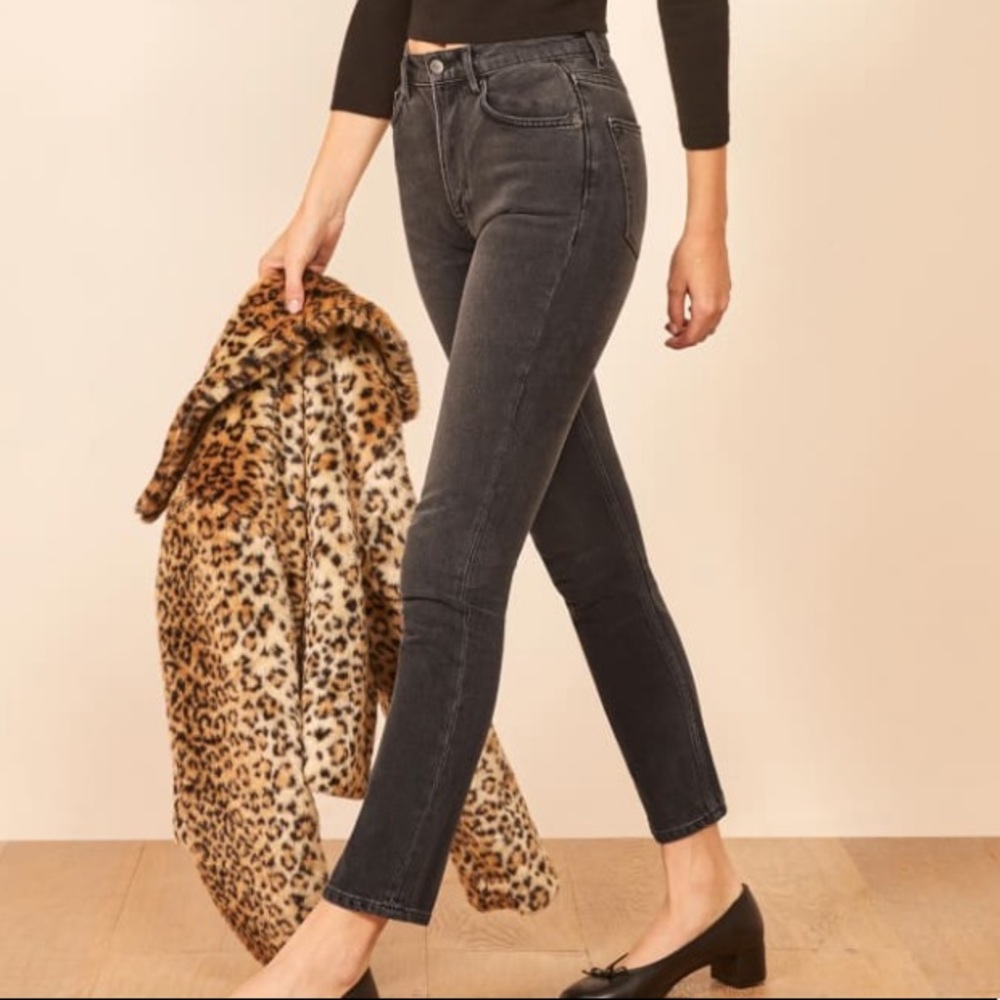 Reformation Julia Straight Leg High Waisted Jeans